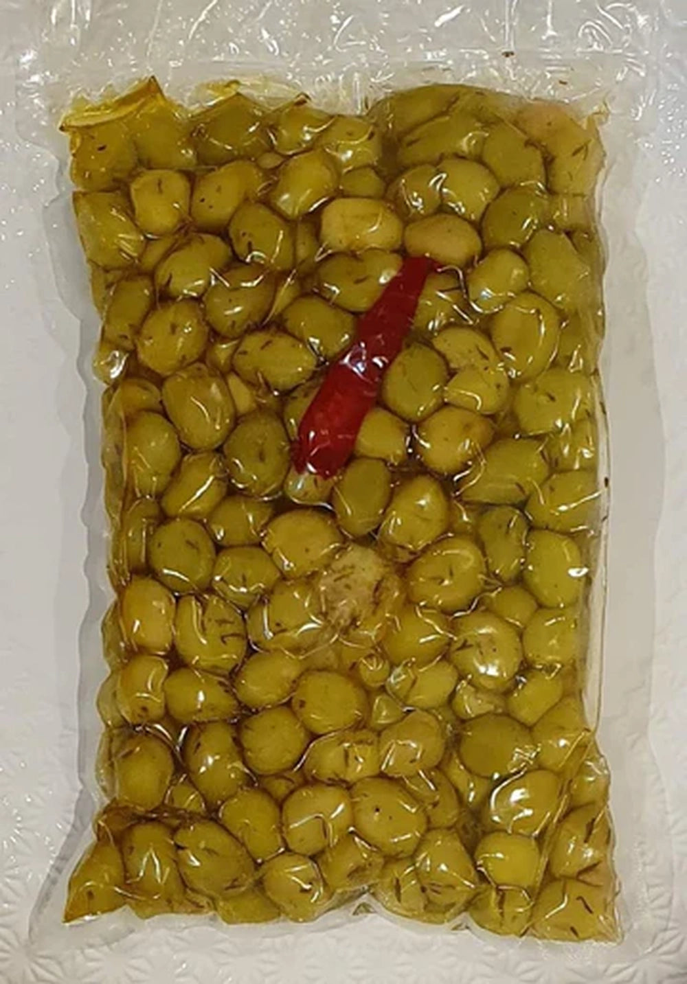 زيتون أخضر طبيعي بدون صودا